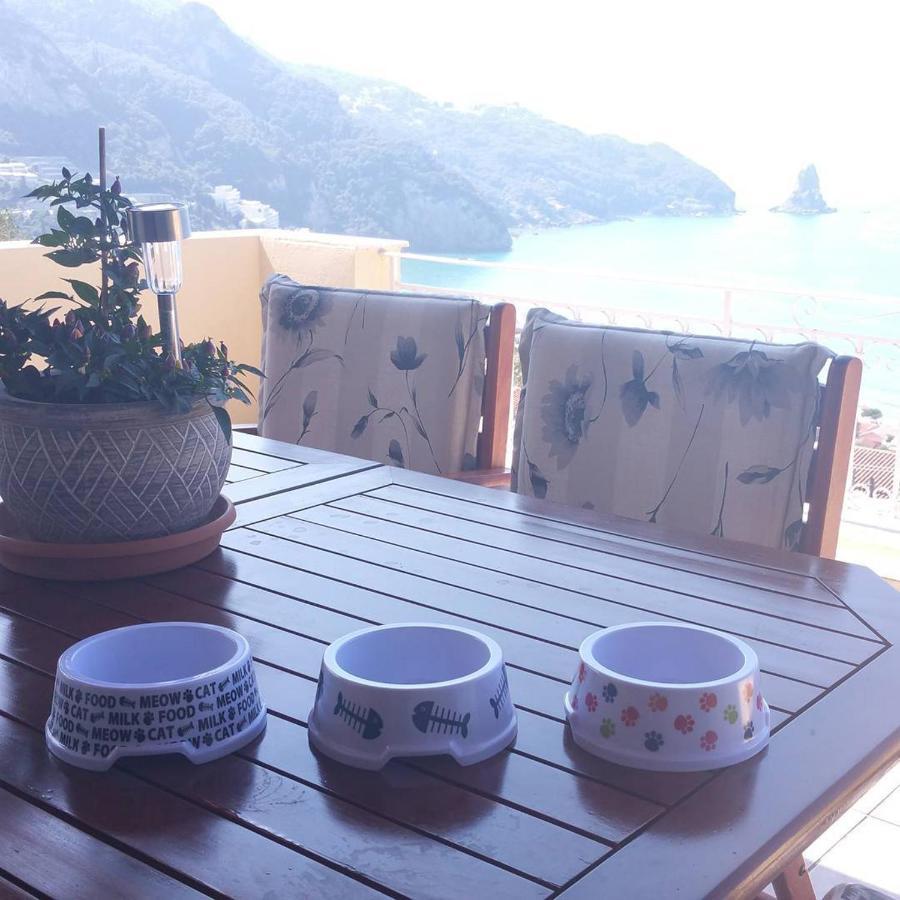 Natalia Apartment B With Panoramic Sea Views Of Agios Gordios Bay Eksteriør billede